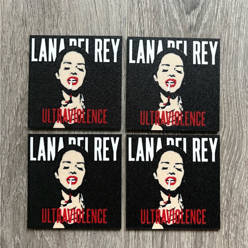 Lana Del Rey Ultraviolence Coasters Set 4x